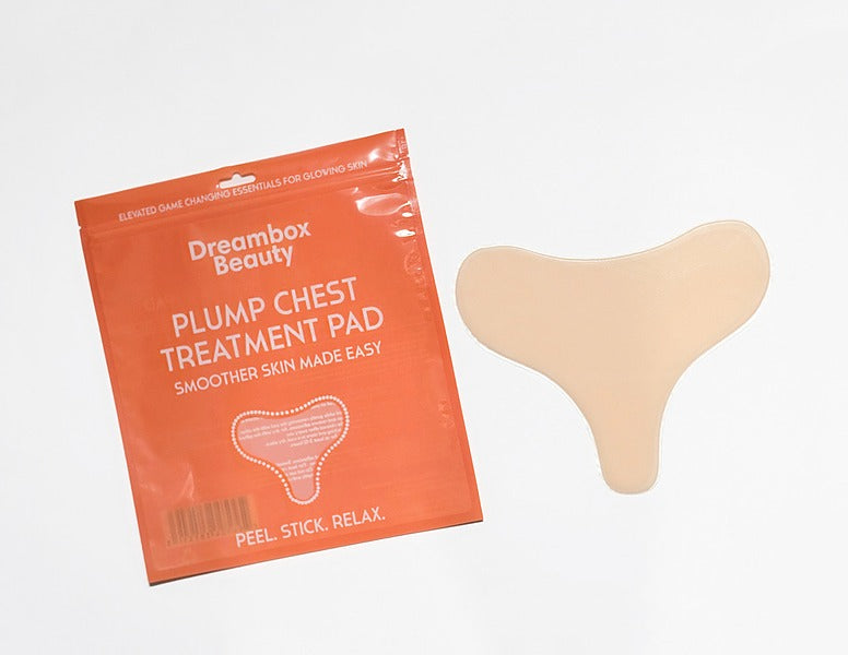 DREAMBOX BEAUTY Skin Plumping Reusable Chest Pad – Reusable Silicone Chest Wrinkle Reducer, 1 Pad