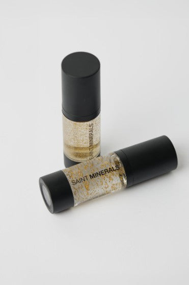 Saint Minerals 24K Golden Glow Primer – Illuminating Gold Facial Primer, 1 oz (30 g)